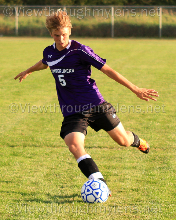 Alex DeRocher shoots for his 2nd half goal