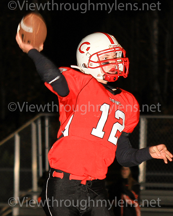 QB Jared Hutar throws a pass