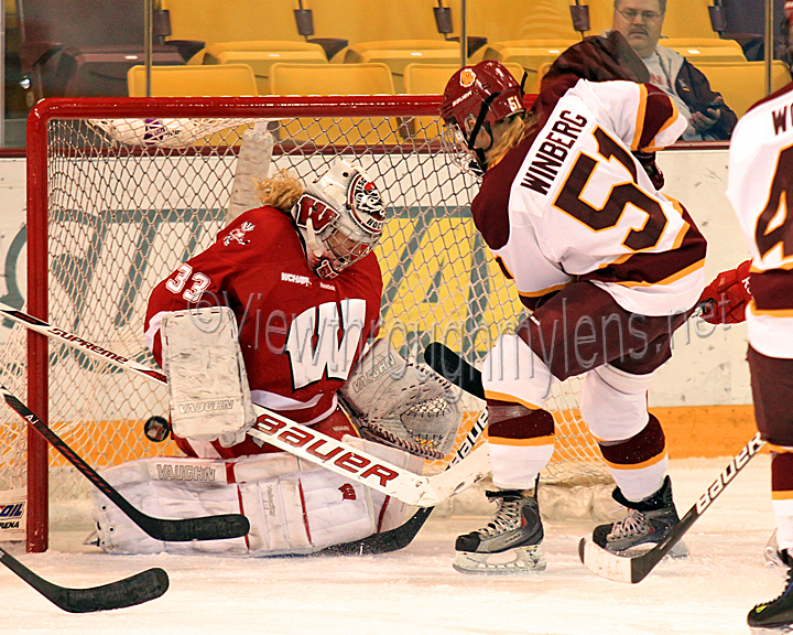 Pernilla Winberg scores past Alex Rigsby