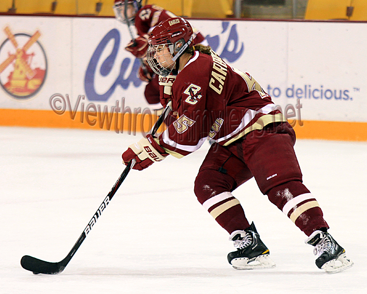 Boston College's Alex Carpenter scored with .4 seconds on the clock to beat UMD 3-2